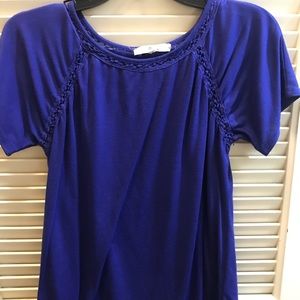 Blue top with cute stitching